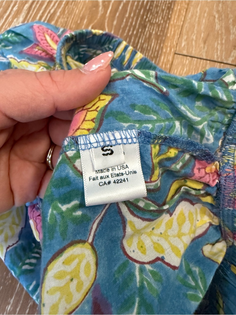 STARK X Linen Tube Top Floral Tropical Print – Size Small - Picture 5 of 7